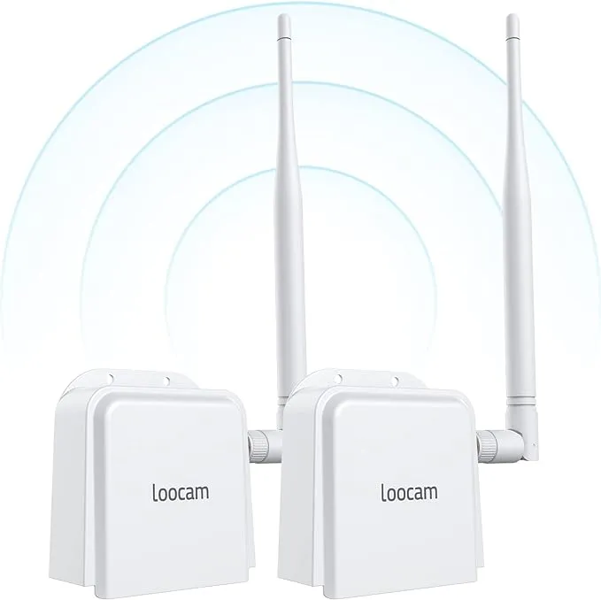 Wireless Bridge Point to Point, 900MHz Outdoor WiFi Bridge with 2600 feet Long Range Transmission Distance