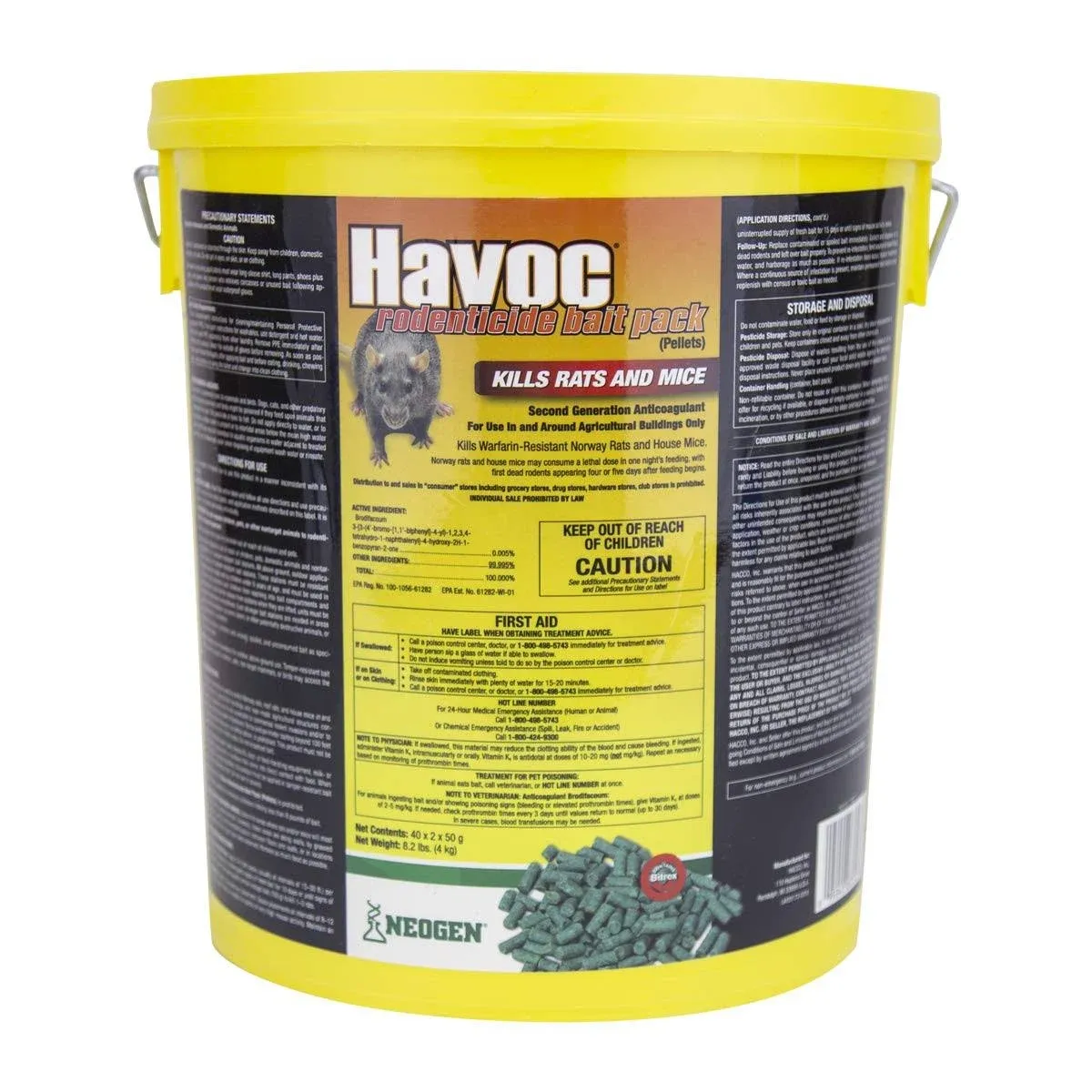 Neogen Bait Rat/Mouse Havoc Pail 116372