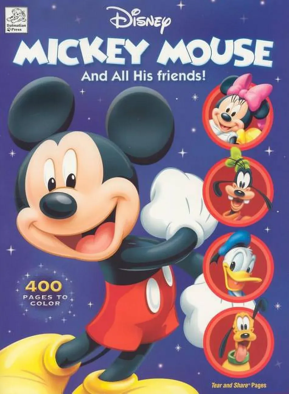 Disney Mickey Mouse and All His Friends: 400 Pages of Coloring Fun [Book]