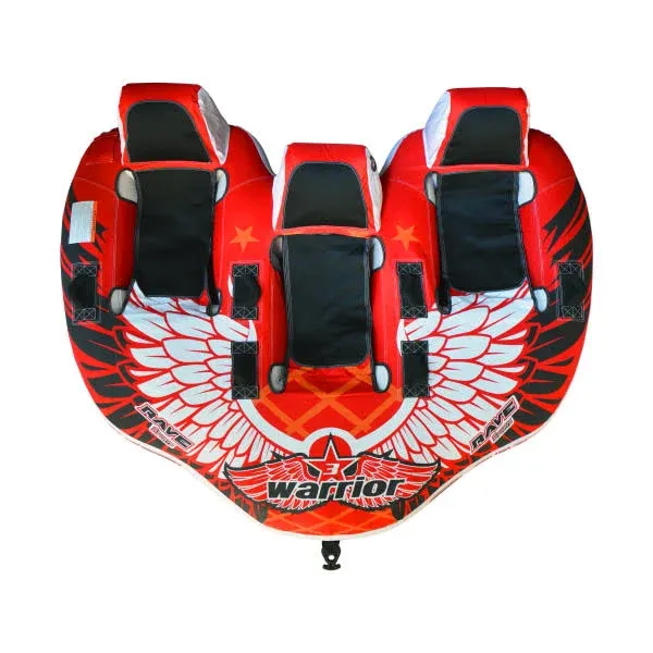 Rave Sports 3 Person Warrior Boat, Red