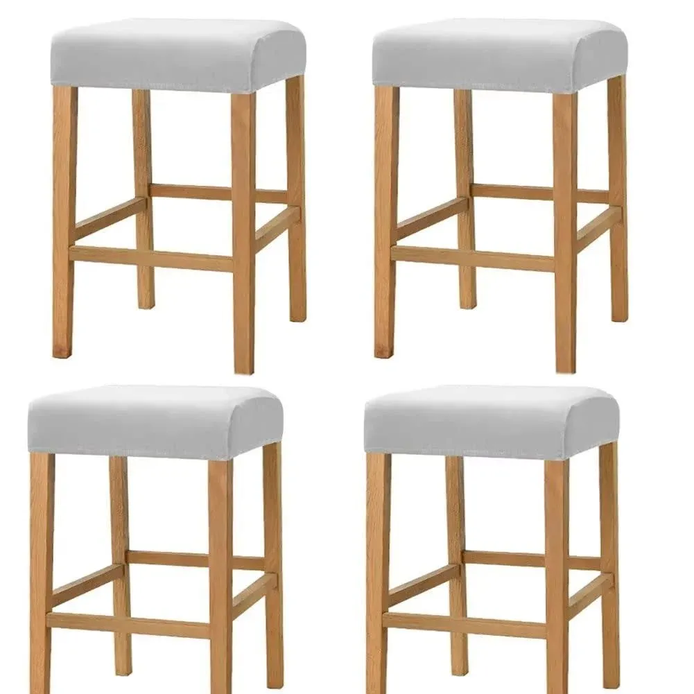 HFCNMY Stool Covers Rectangle,Stretch Rectangle Bar Stool Covers Elastic Chair ...