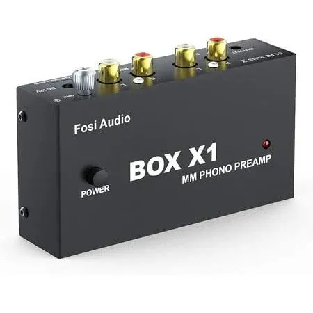 Fosi Audio Box X1 Phono Preamp for mm Turntable Mini Stereo Audio Hi-Fi ...