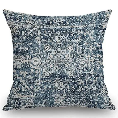 Boho Style Ethnic Design Pattern Cotton Throw Pillow Cover Decorative 18&#034;x18&#034;