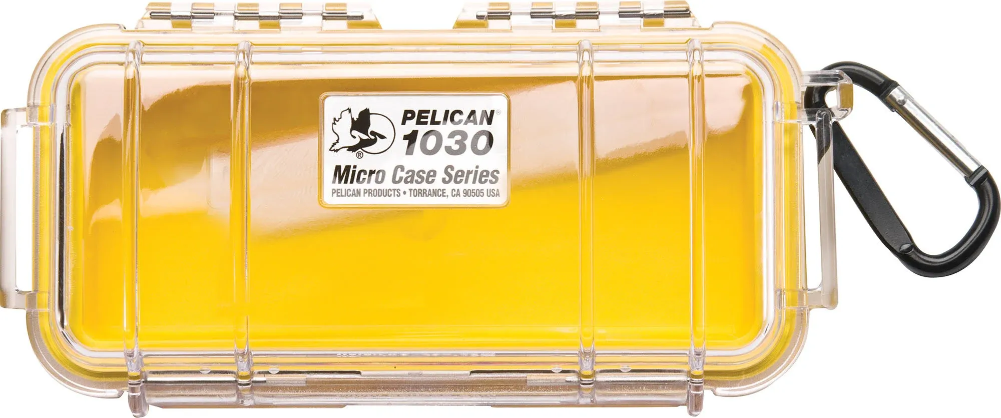 Pelican 1030 Clear Micro Case, Yellow