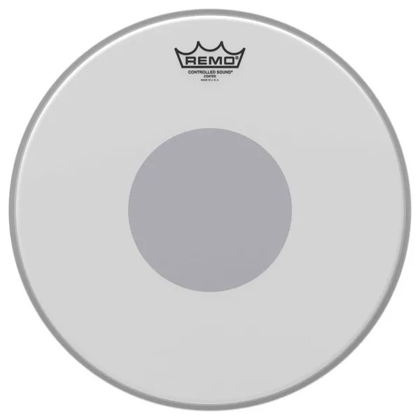 Remo Controlled Sound Coated Drumhead - 14&#034; - with Black Dot