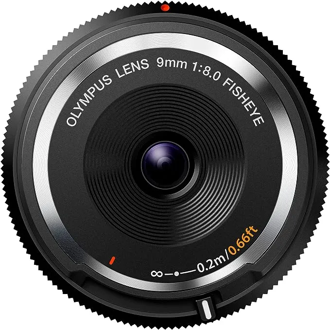 OM SYSTEM OLYMPUS M.Zuiko 9mm F8.0 Fisheye Body Cap Lens BCL-0980 for Micro Four Thirds Cameras