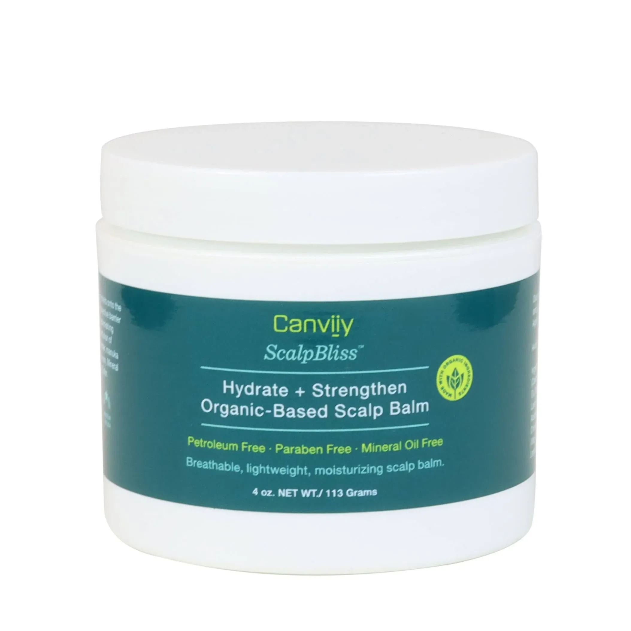 Canviiy ScalpBliss Scalp Balm, Organic-Based, Hydrate + Strengthen - 4 oz