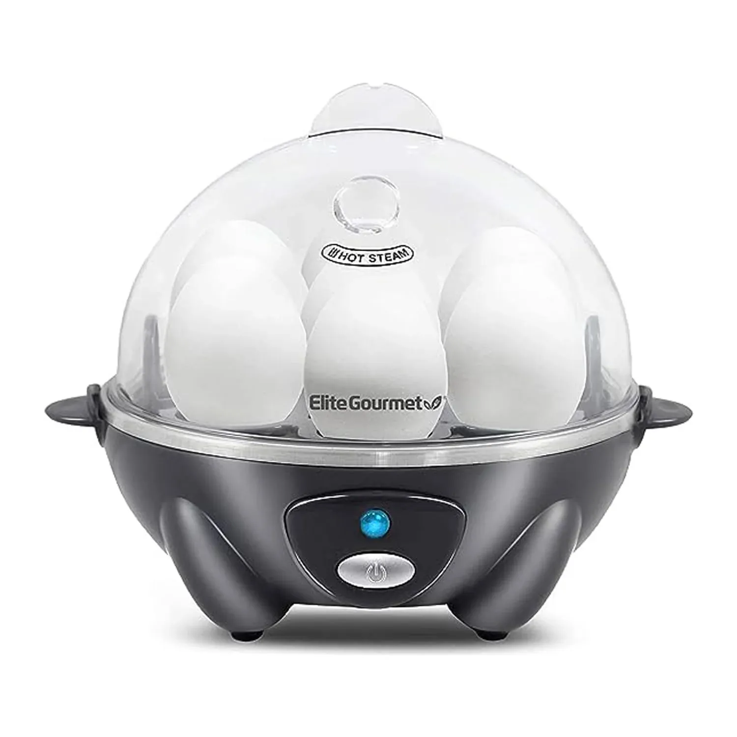 Elite Gourmet EGC710DKG Rapid Egg Cooker, 7 Easy-To-Peel, Hard, Medium, Soft ...