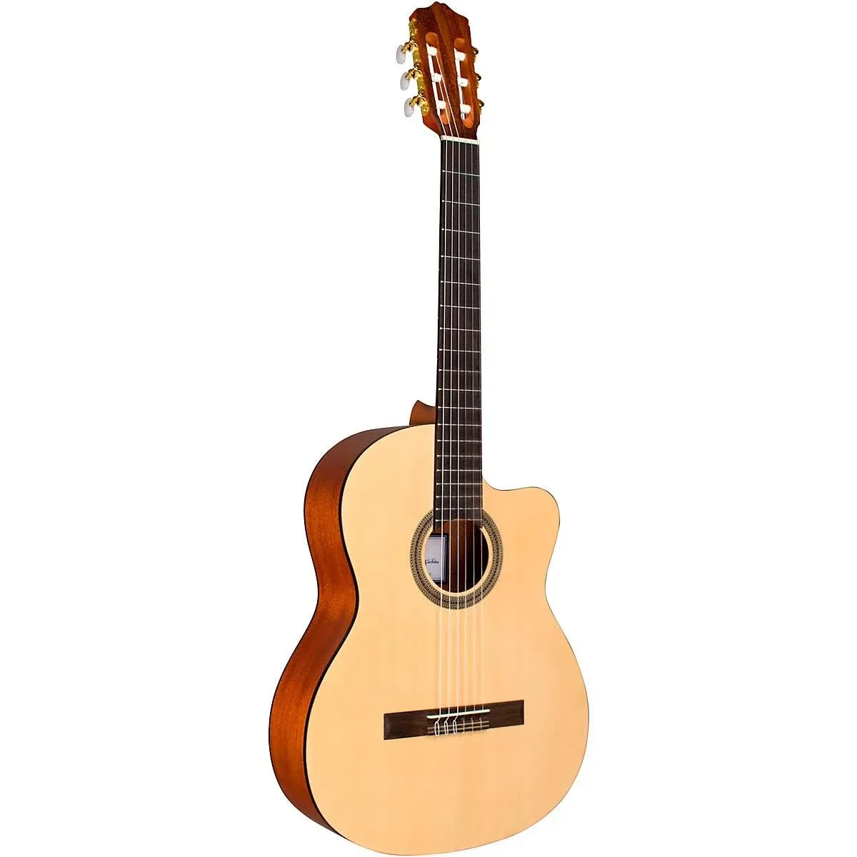 Cordoba C1M-CE Acoustic-Electric Cutaway Nylon String Classical Guitar, Natural, Protégé Series