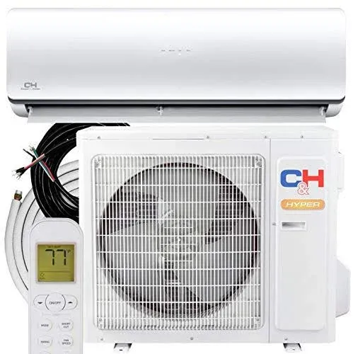 Cooper & Hunter Hyper Heat 12,000 BTU 21 SEER 11 HSPF 230V Ductless Mini-Split ...