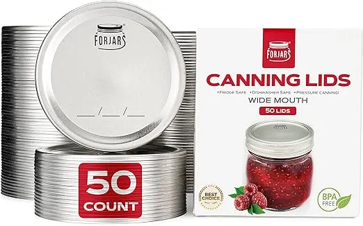 ForJars - 50 Wide Mouth Canning Lids