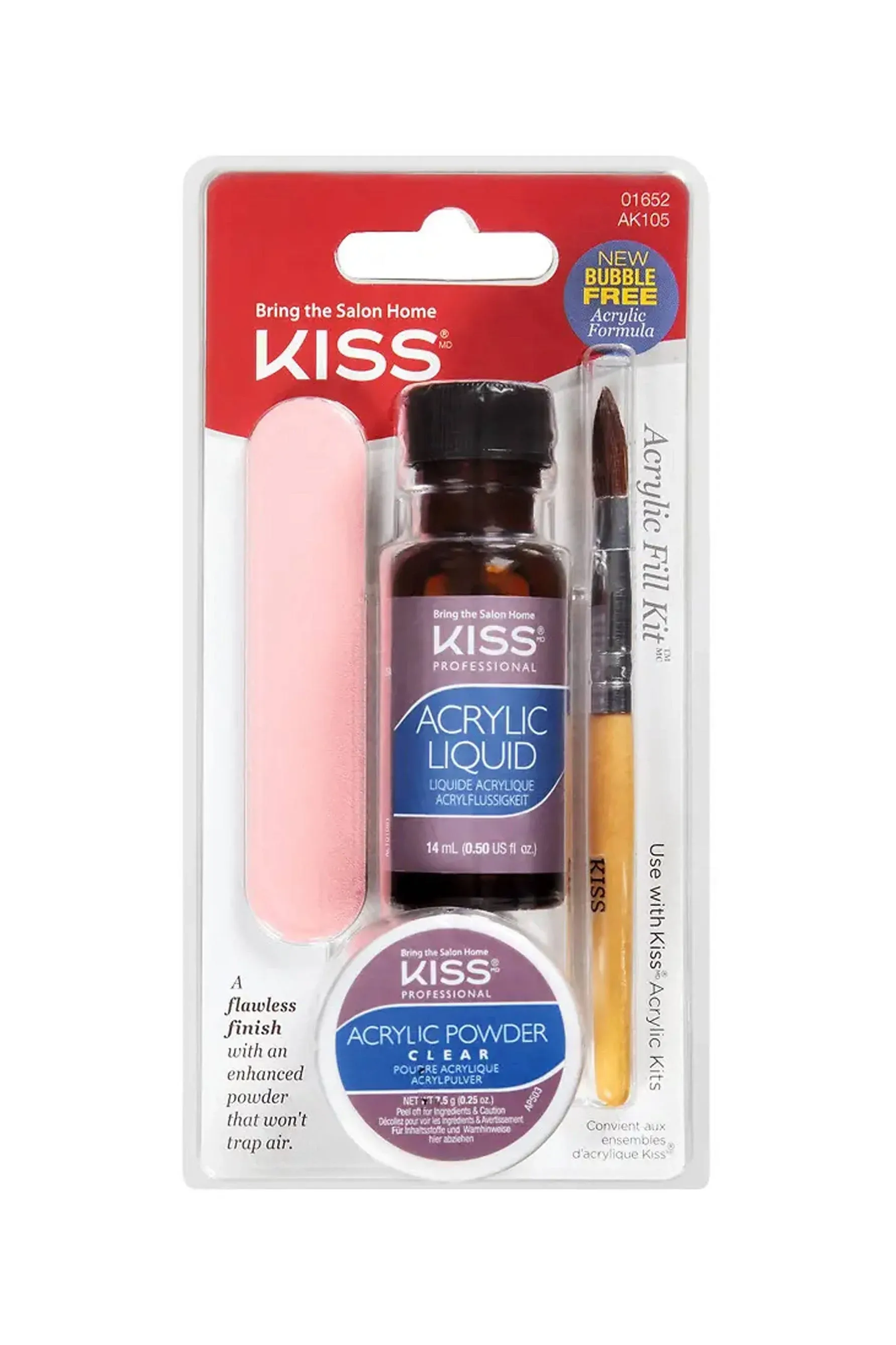 Kiss Salon Results Acrylic Fill Kit #AK105 - Brand New!