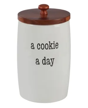 Shop Certified International Just Words Cookie Jar With Bamboo Lid