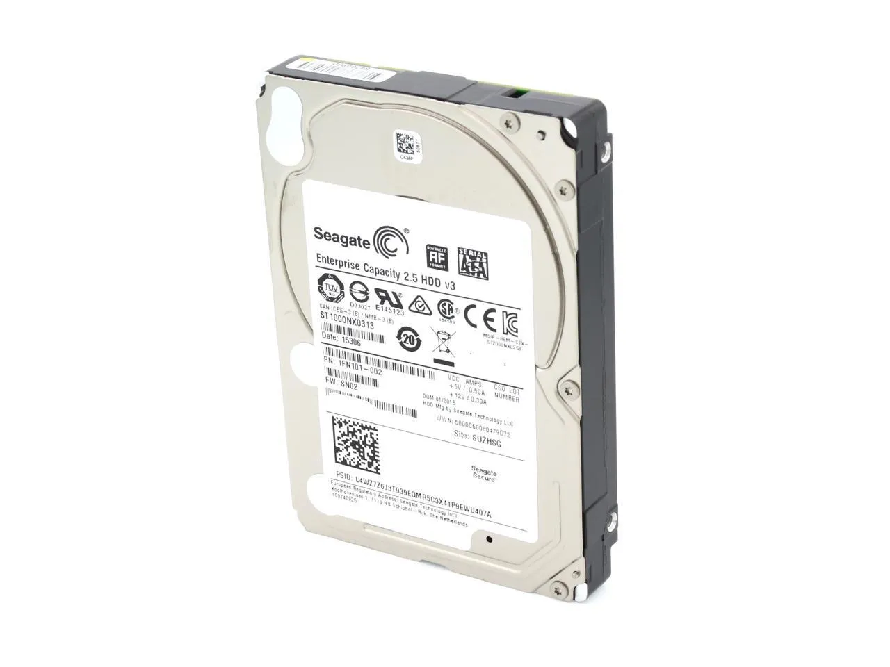 Seagate Exos 7E2000 Internal Hard Drive - 1TB 2.5 SFF SATA 6Gb/s 7200r