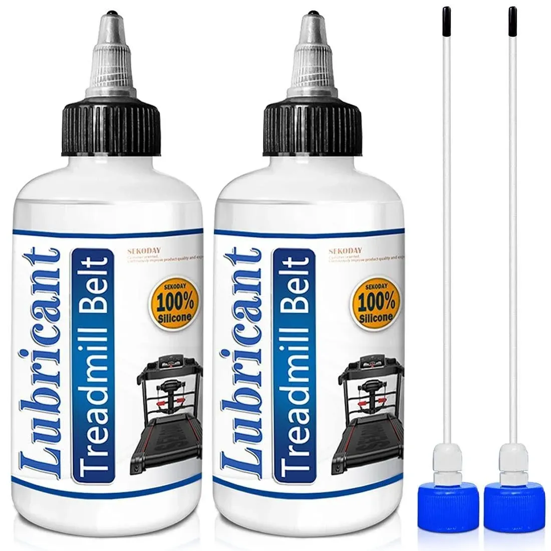 SEKODAY 100% Silicone Treadmill Belt Lubricant/Lube Kit / Two 4.2 oz bottles