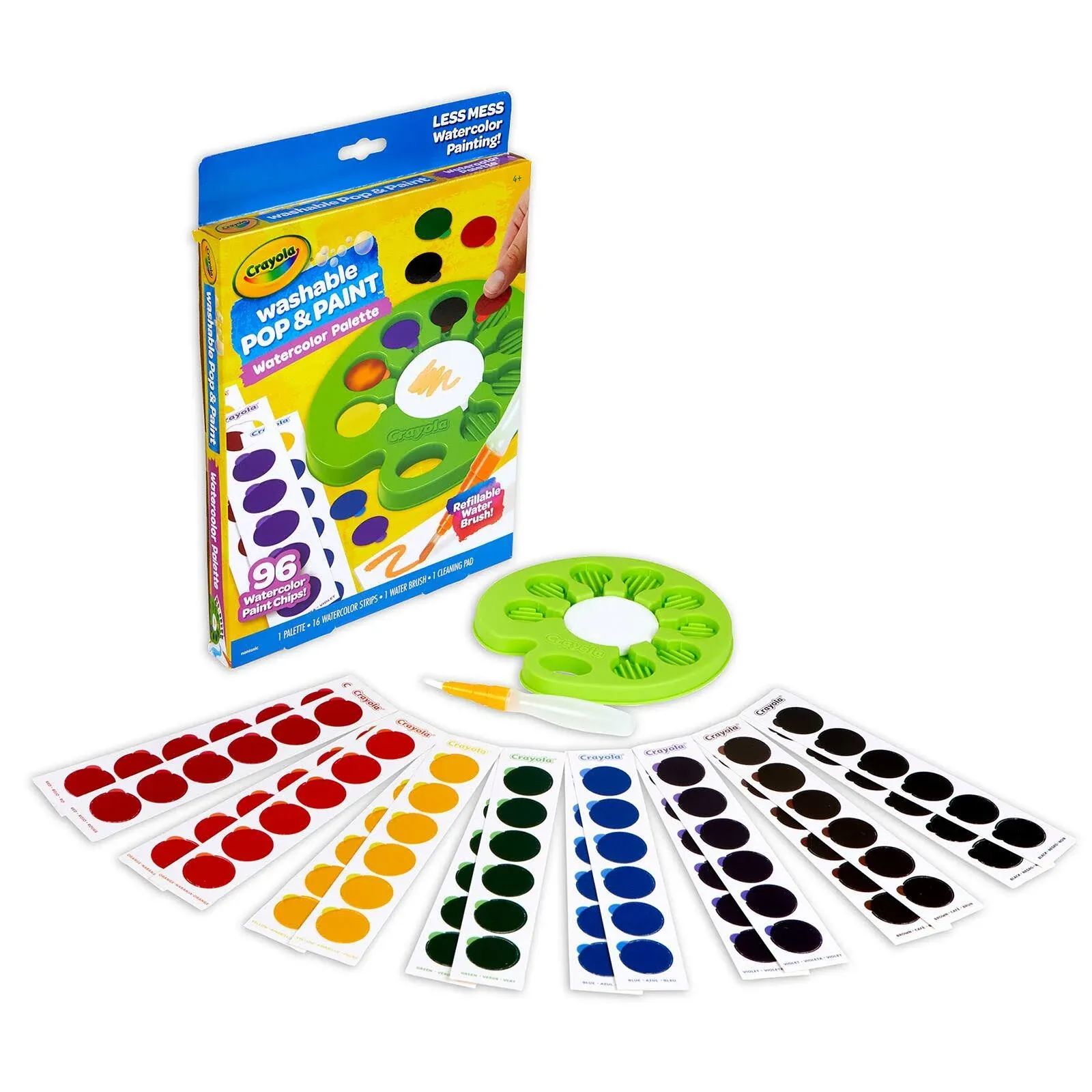 Pop &amp; Paint Watercolor Palette Set, 99 pieces