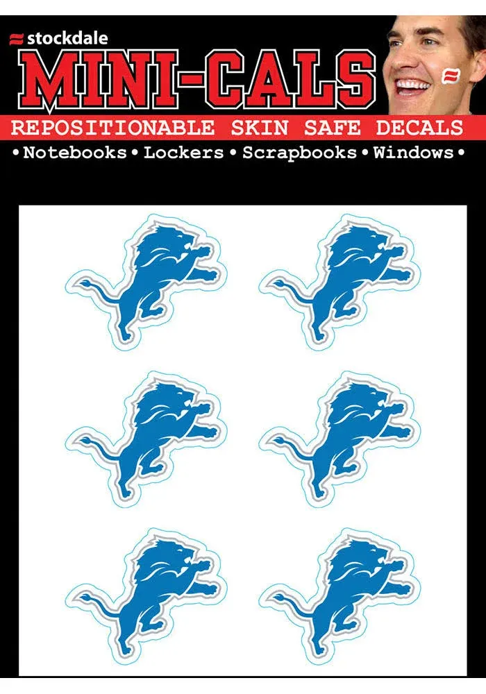 WinCraft NFL Detroit Lions Face Tattoos, Team Colors, One Size