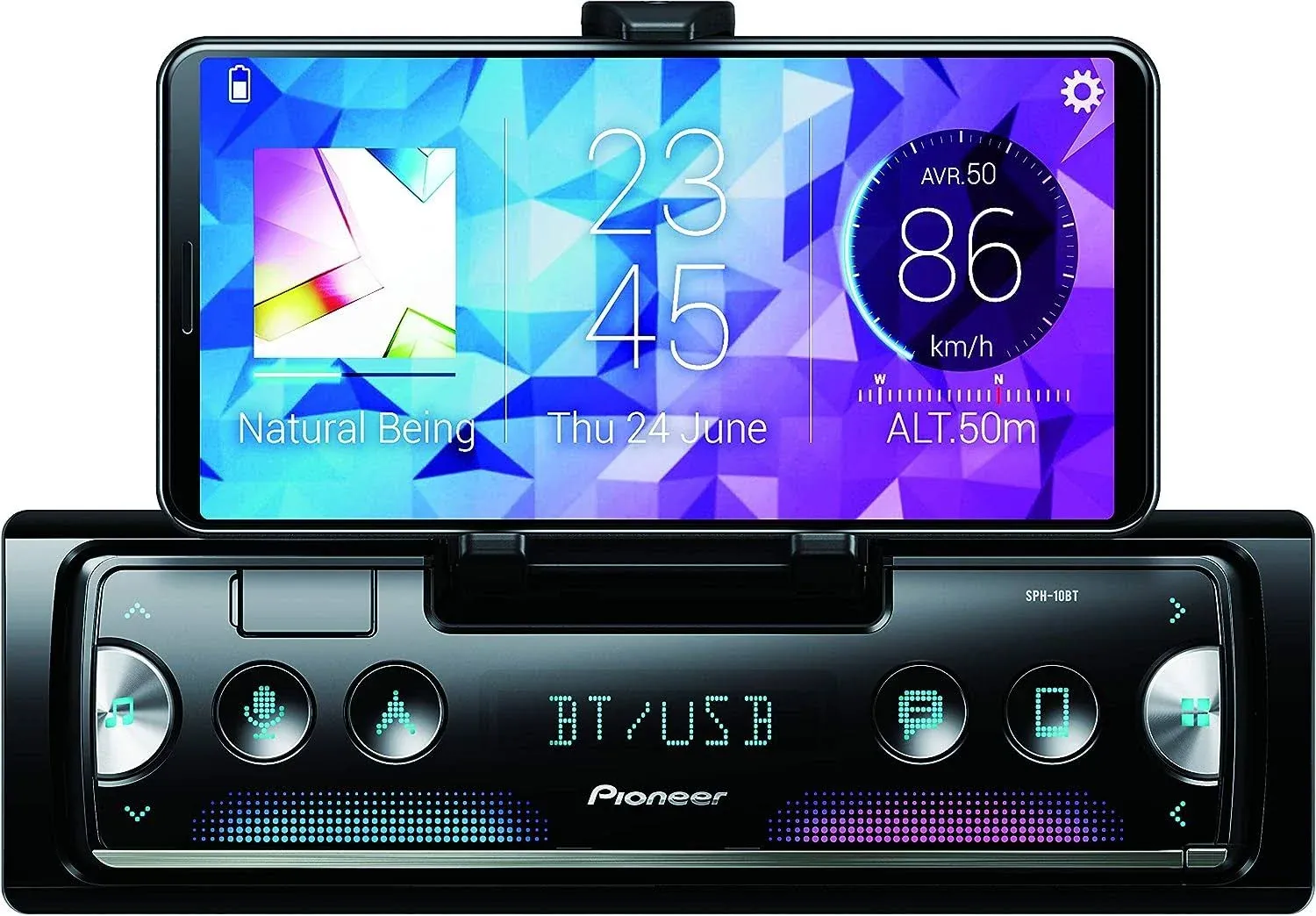 Pioneer SPH-10BT Single DIN Smartphone Digital Media Receiver