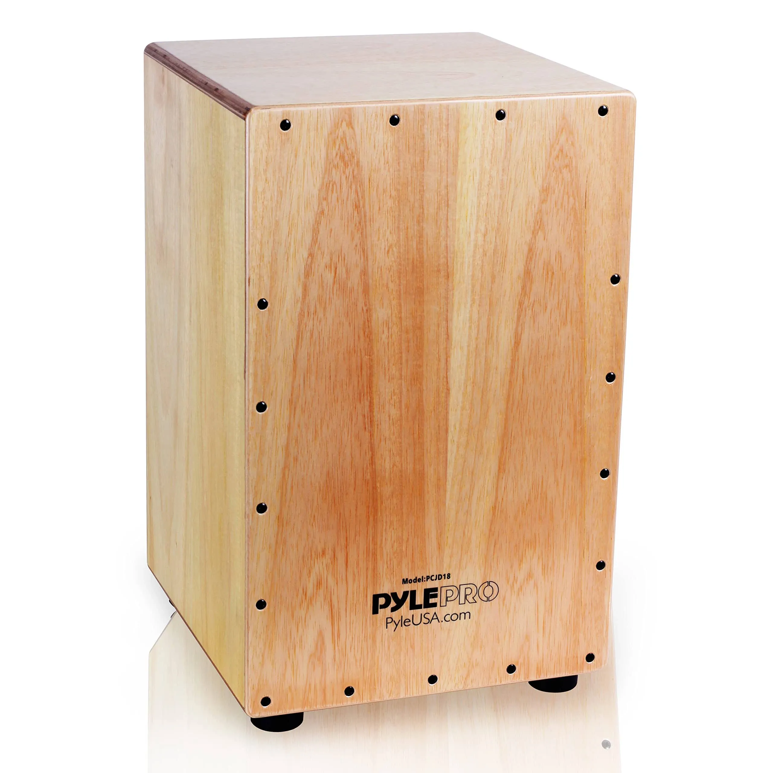 PYLE PCJD18 Stringed Jam Wooden Cajon-Percussion Box