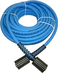 UBERFLEX™ Kink Resistant Pressure Washer Hose 1/4", 3,100 PSI with (2) 22MM (25 Feet)