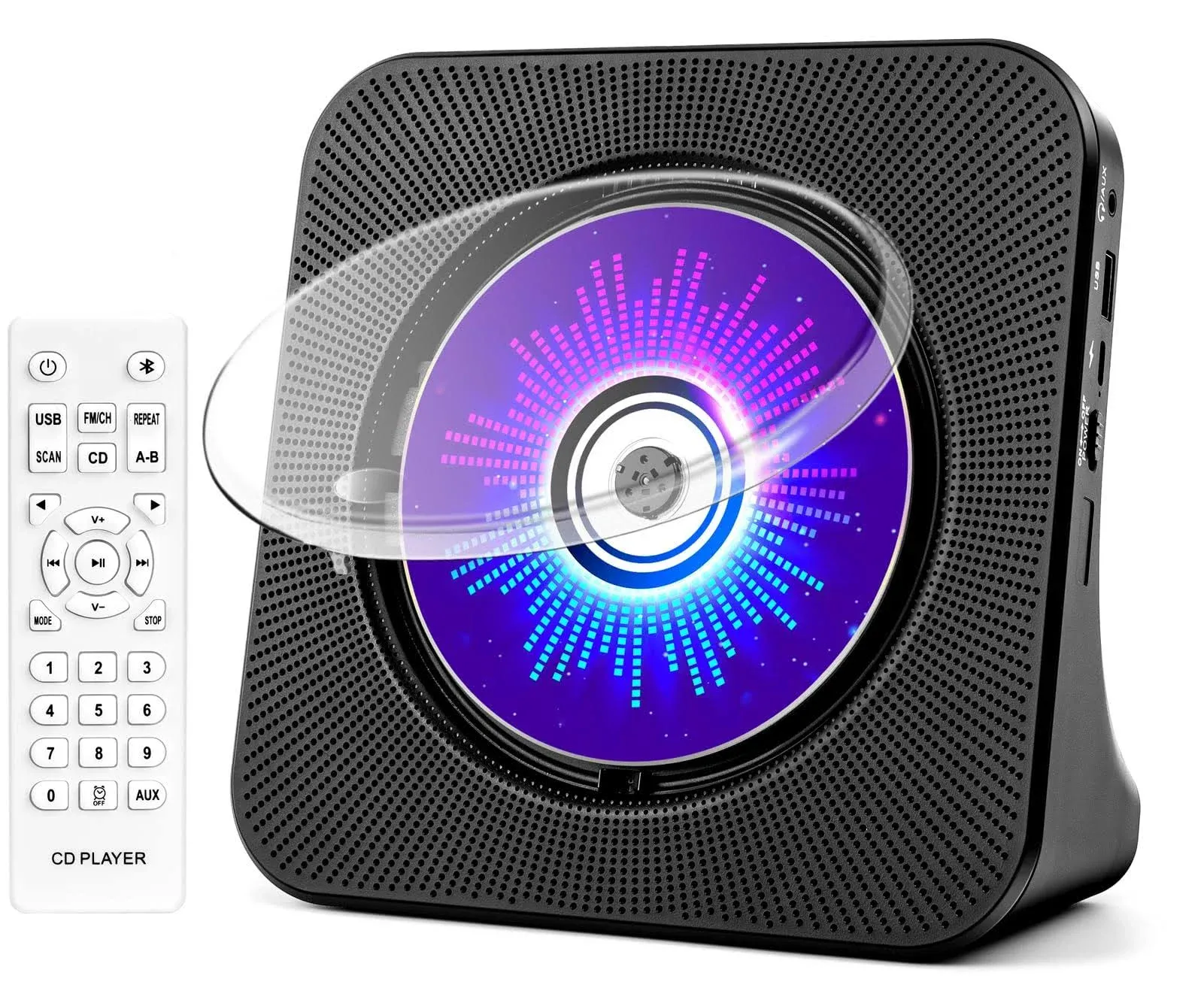 Desktop CD Player with Speakers, ROADOM CD Players for Home, Portable CD Player ...