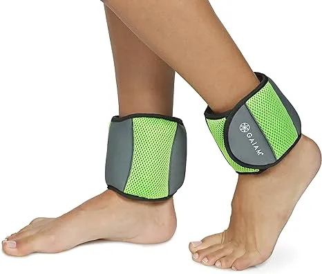 Gaiam Juego de pesas de tobillo para mujeres y hombres con correas ajustables