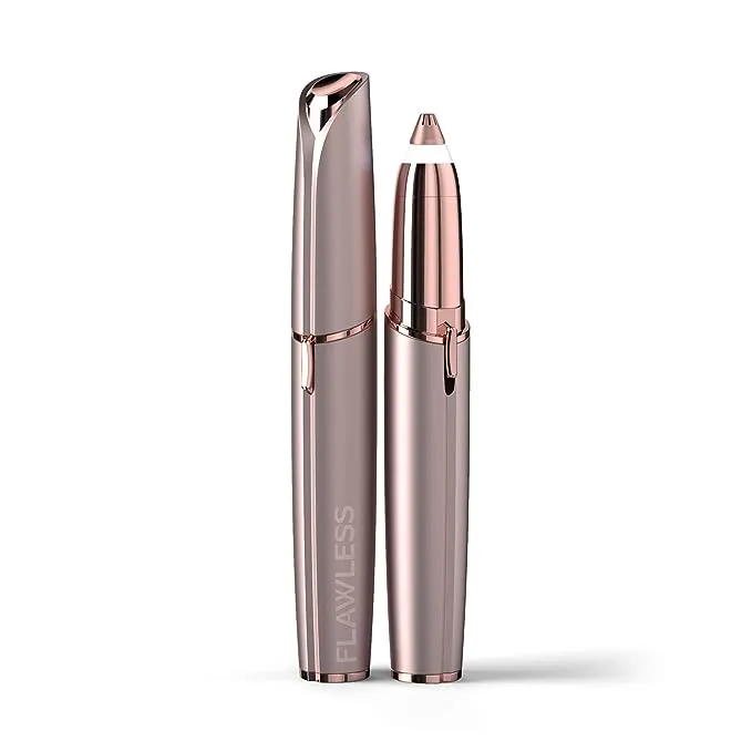 Finishing Touch Flawless Brows Eyebrow Hair Remover Electric Razor for Women with LED Light for Instant and Painless Hair Removal