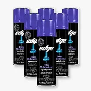 Edge Extra Moisturizing Shave Gel for Men, 7oz (6 Pack)