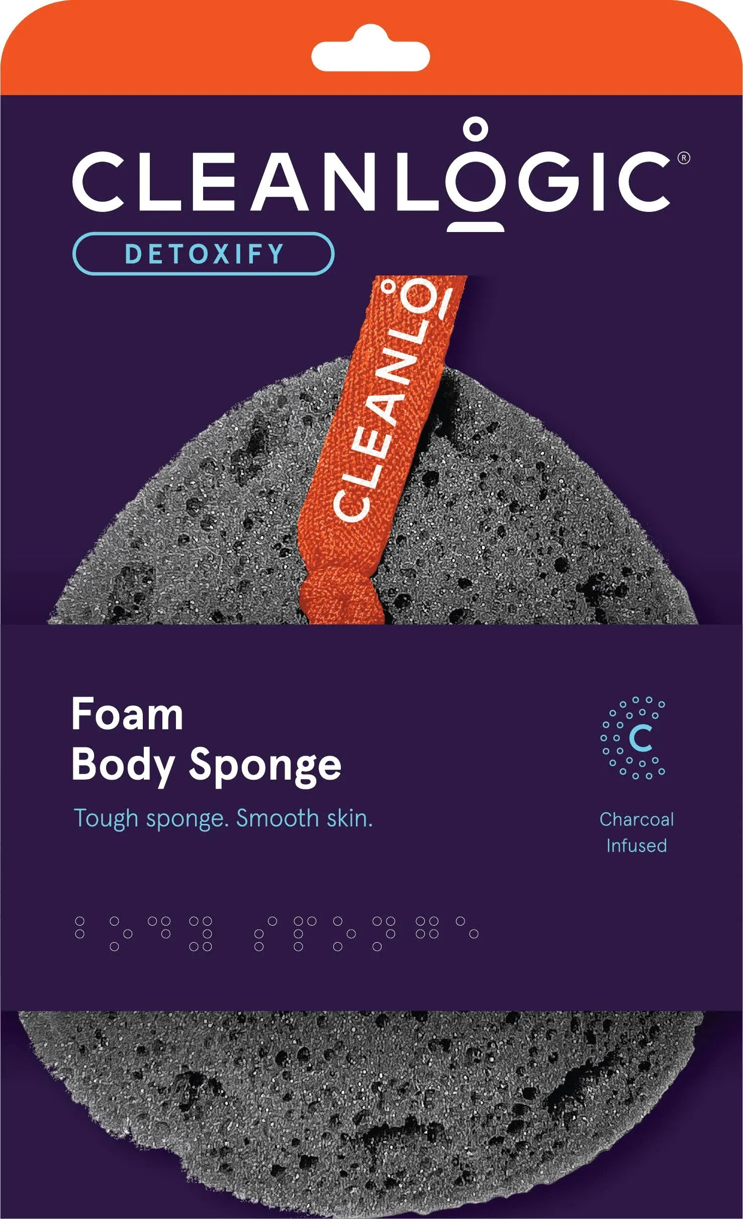 Clean Logic Charcoal Infused Foam Sea Sponge