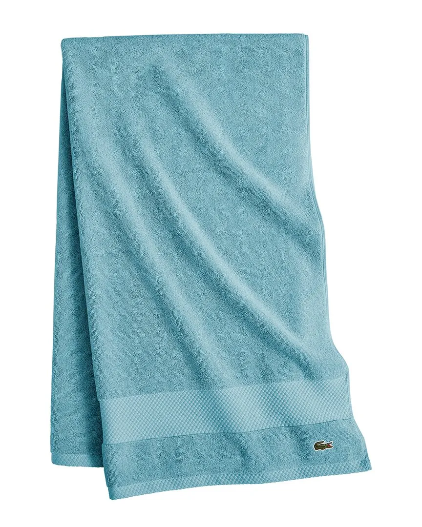 Lacoste Heritage Supima 100% Cotton Bath Towel - Navy