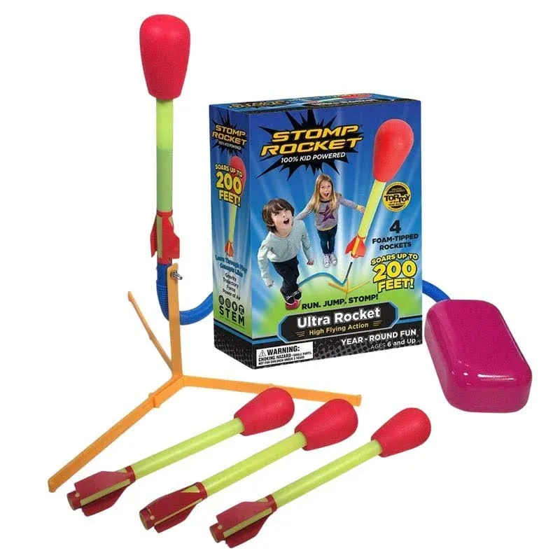 The Original Stomp Rocket Ultra Rocket - S.T.E.M. - Soars up to 200 Feet!