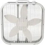 Lasko 20&#034; Classic Box Fan with Weather-Resist<wbr/>ant Motor, 3 Speeds, 22.5&#034; H, White