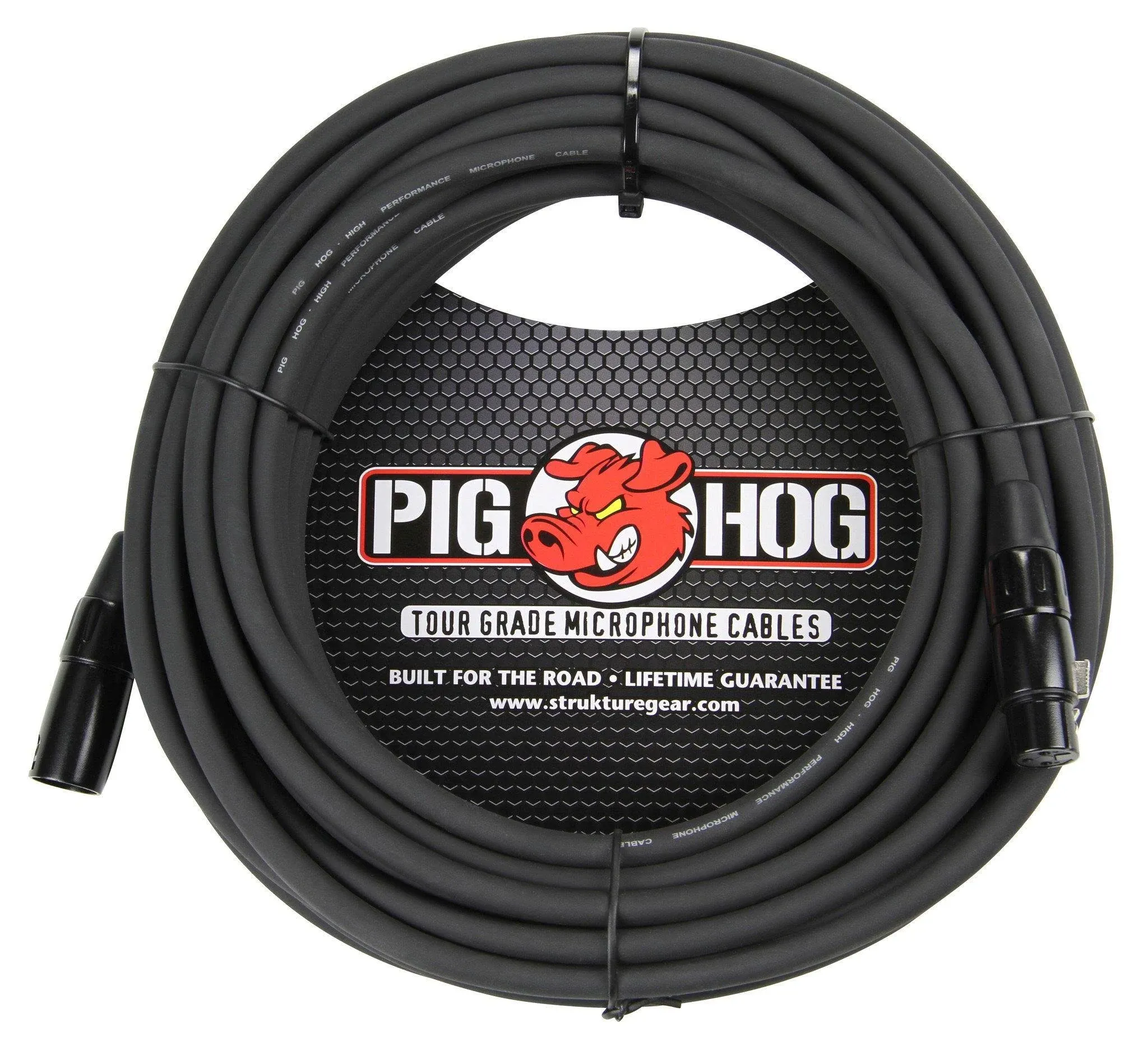 Pig Hog PHM50 High Performance 8mm XLR Microphone Cable, Black , 50 Feet