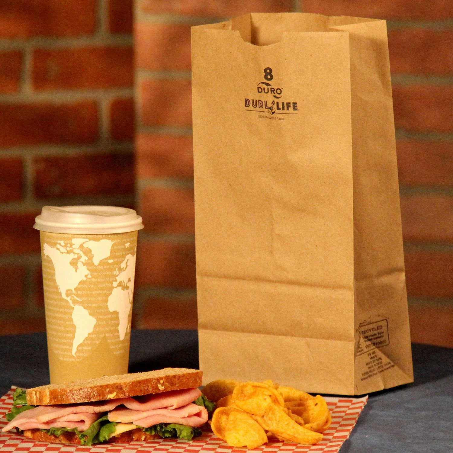 Kraft Paper Bags FSC - MADE IN USA (500ct, 4 lb)