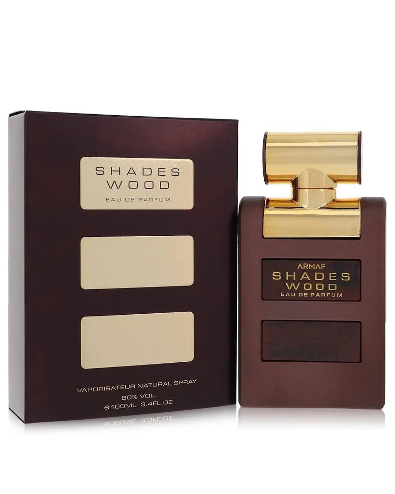 Armaf Shades Wood Eau De Parfum Spray 3.4 Oz Men