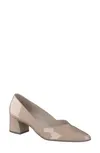 Rendi Pointed Toe Pump In Sahara Soft Patent