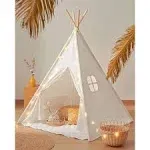 Teepee Tent for Kids with Light &amp; Padded Mat &amp; Carry bag -Tiny Land Outdoor Kids