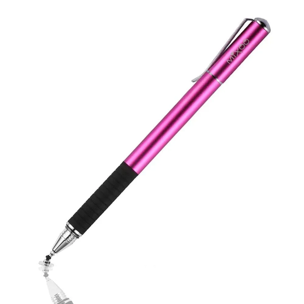 Mixoo 2-in-1 Precision Disc & Fiber Stylus with 3 Replaceable Tips for Capacitive ...