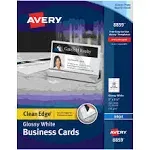 Avery Clean Edge Business Cards Inkjet