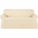 SureFit HeavyWeight CottonCanvas 1Pc TCushionLoveseatSlipcover