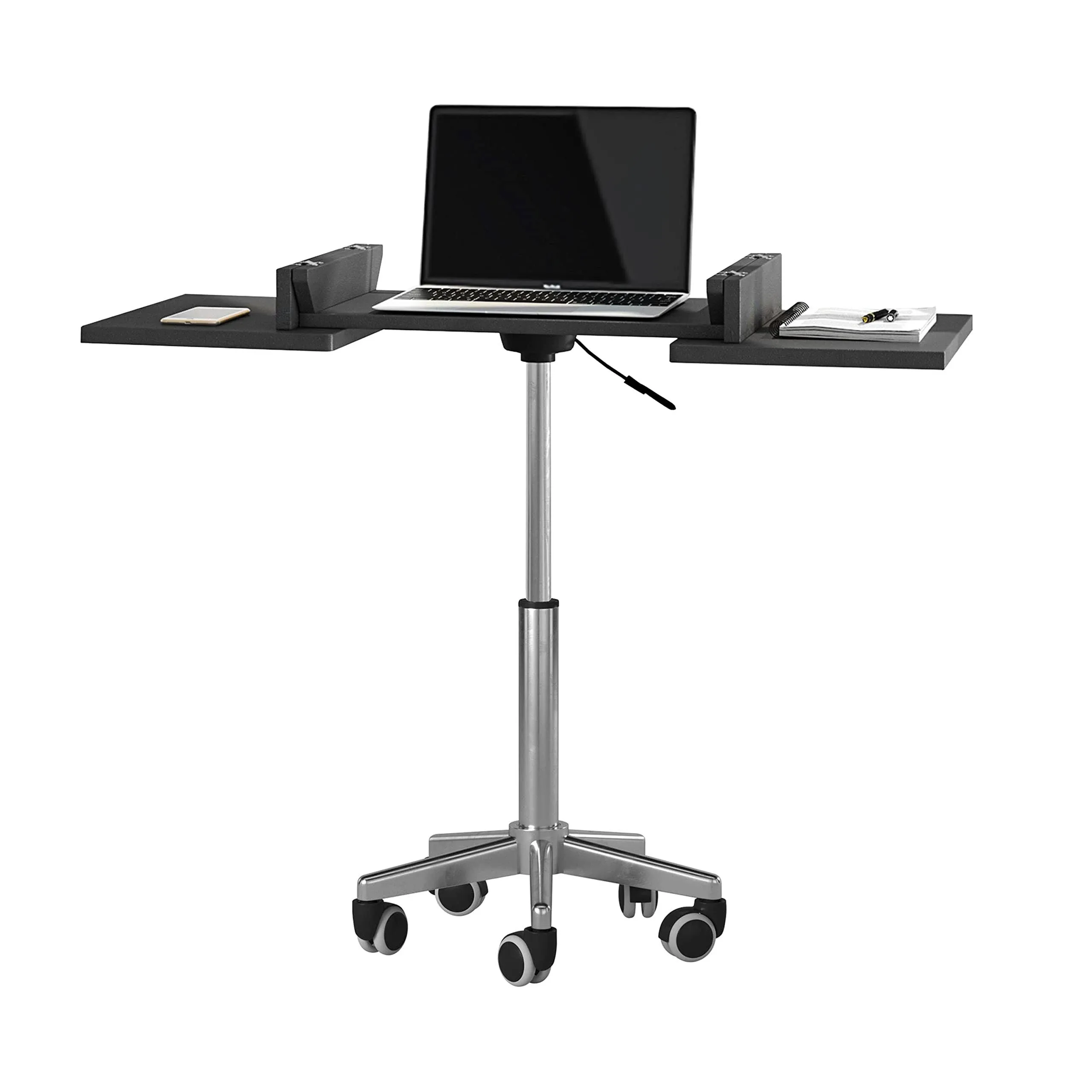 Techni Mobili Folding Table Laptop Cart - Graphite