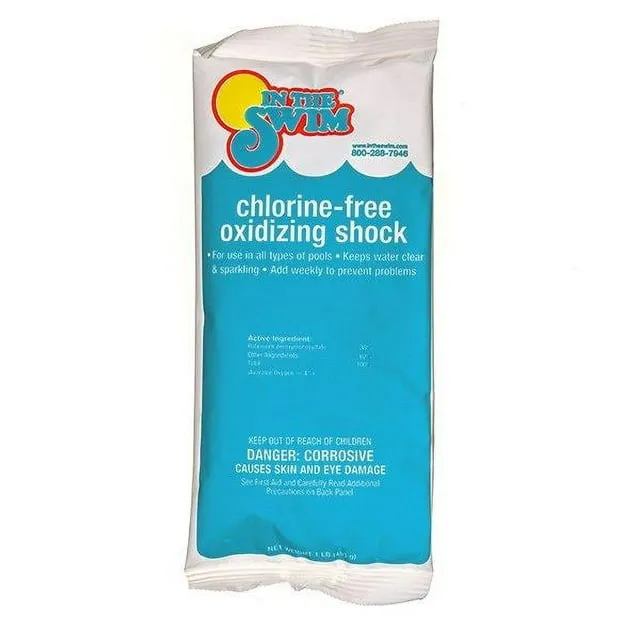 In The Swim Chlorine-Free Pool Shock – Quick Dissolving, Fast-Acting, Shock-Oxidizer - Non-Living Organic Contaminant Eliminator for Swimming Pools and Spas Y8205