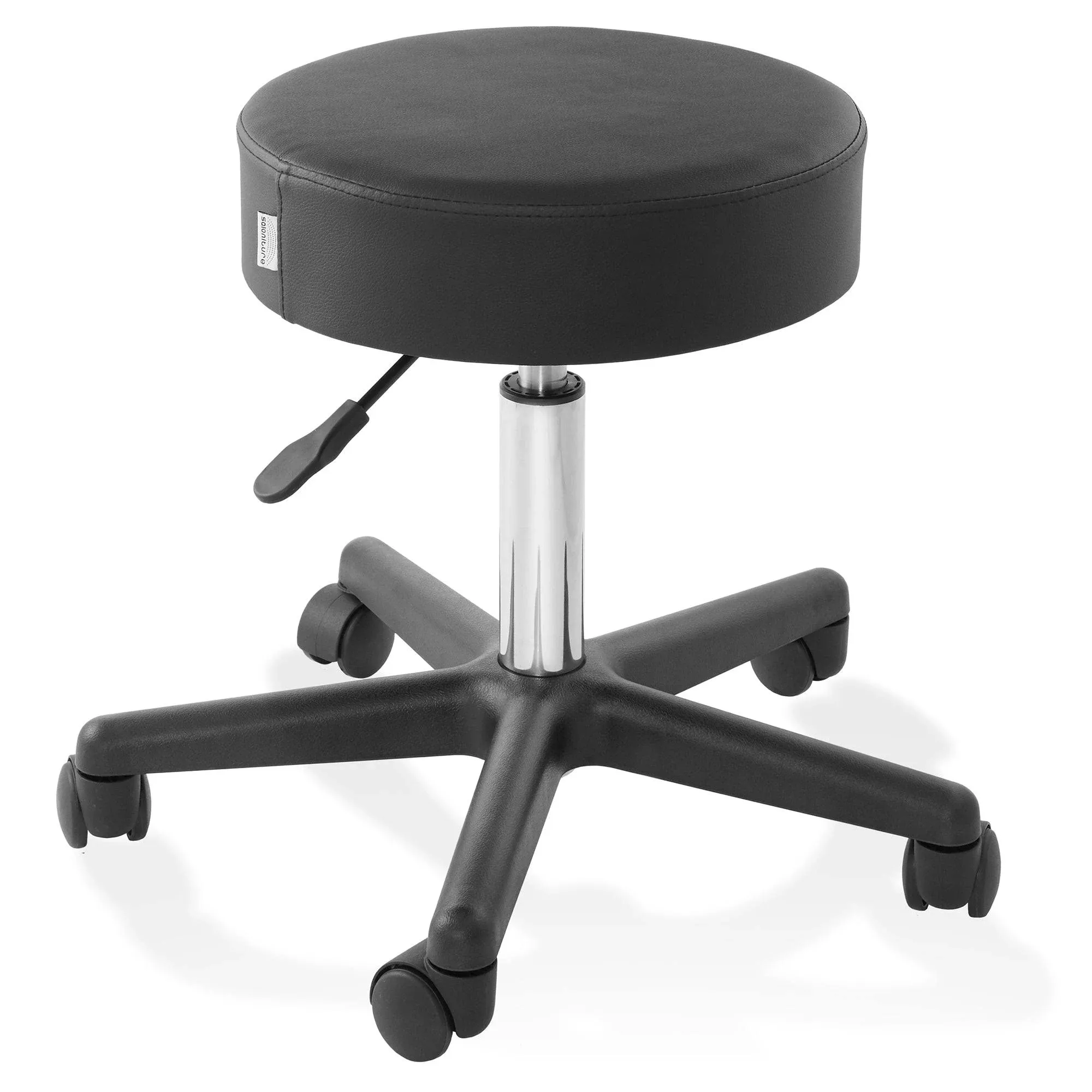 Saloniture Rolling Hydraulic Salon Stool Adjustable Swivel Chair for Spa, Shop, Salon, Massage, Medical, Work or Office