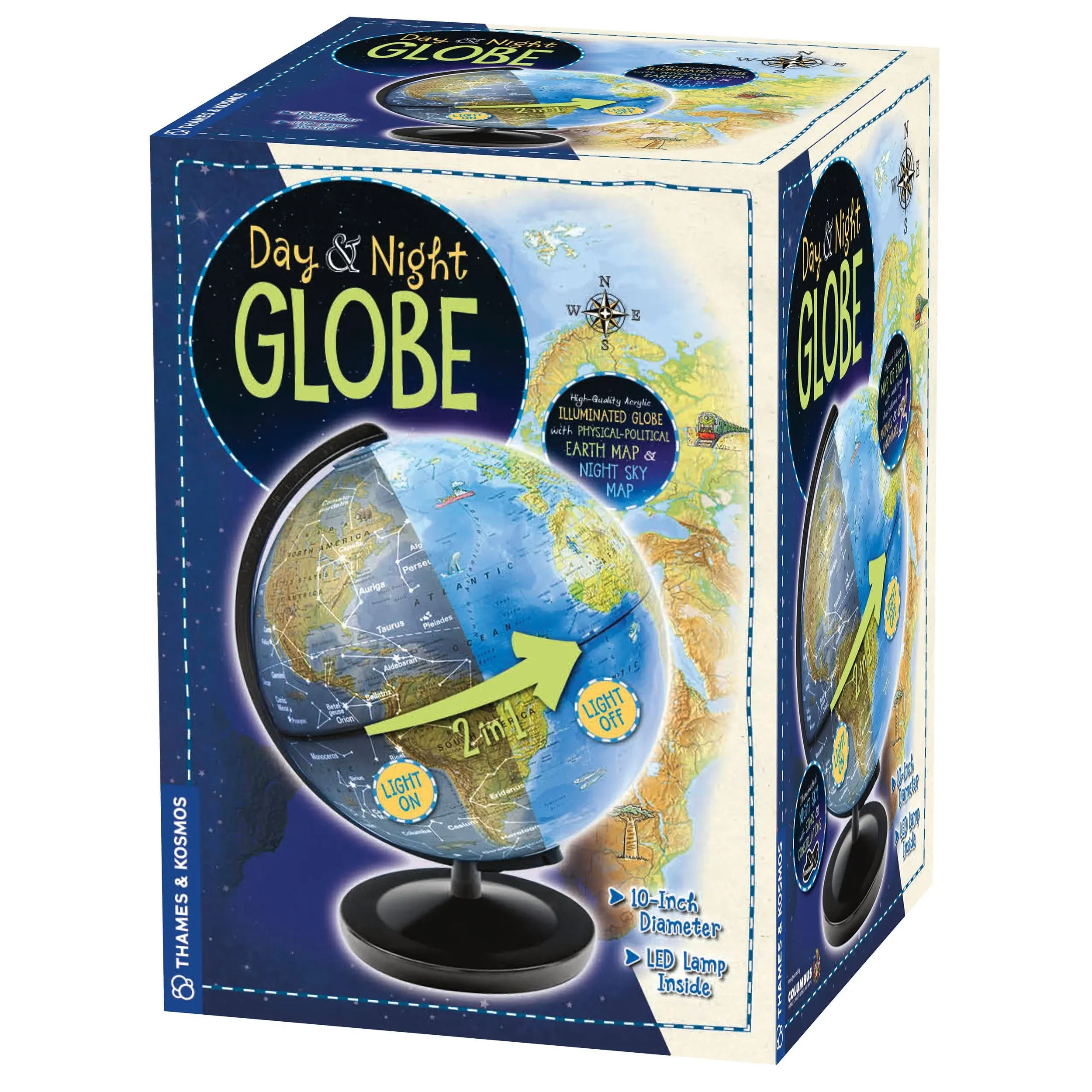 Thames &amp; Kosmos Day &amp; Night Globe - Handcrafted Acrylic - Made in Germany by ...