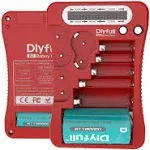 Dlyfull Battery Tester, LCD Display Universal Battery Checker for AA AAA C D 9V CR2032 CR123A CR2 CRV3 2CR5 CRP2 1.5V/3V Button Cell Batteries, 1x AAA Batteries Included