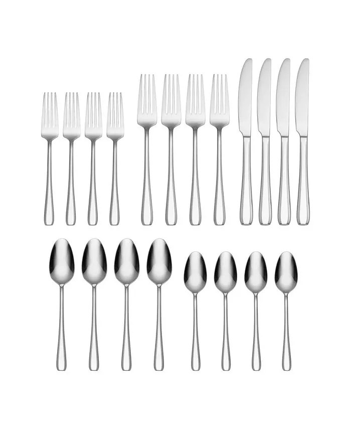 Oneida B1059020Al21 Waverly 20 Piece Everyday Flatware Set, Service For 4