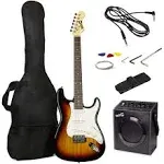 Electric Guitar Superkit with 10-watt Amp, Gig Bag, Picks &amp; Online Lessons 6 ...