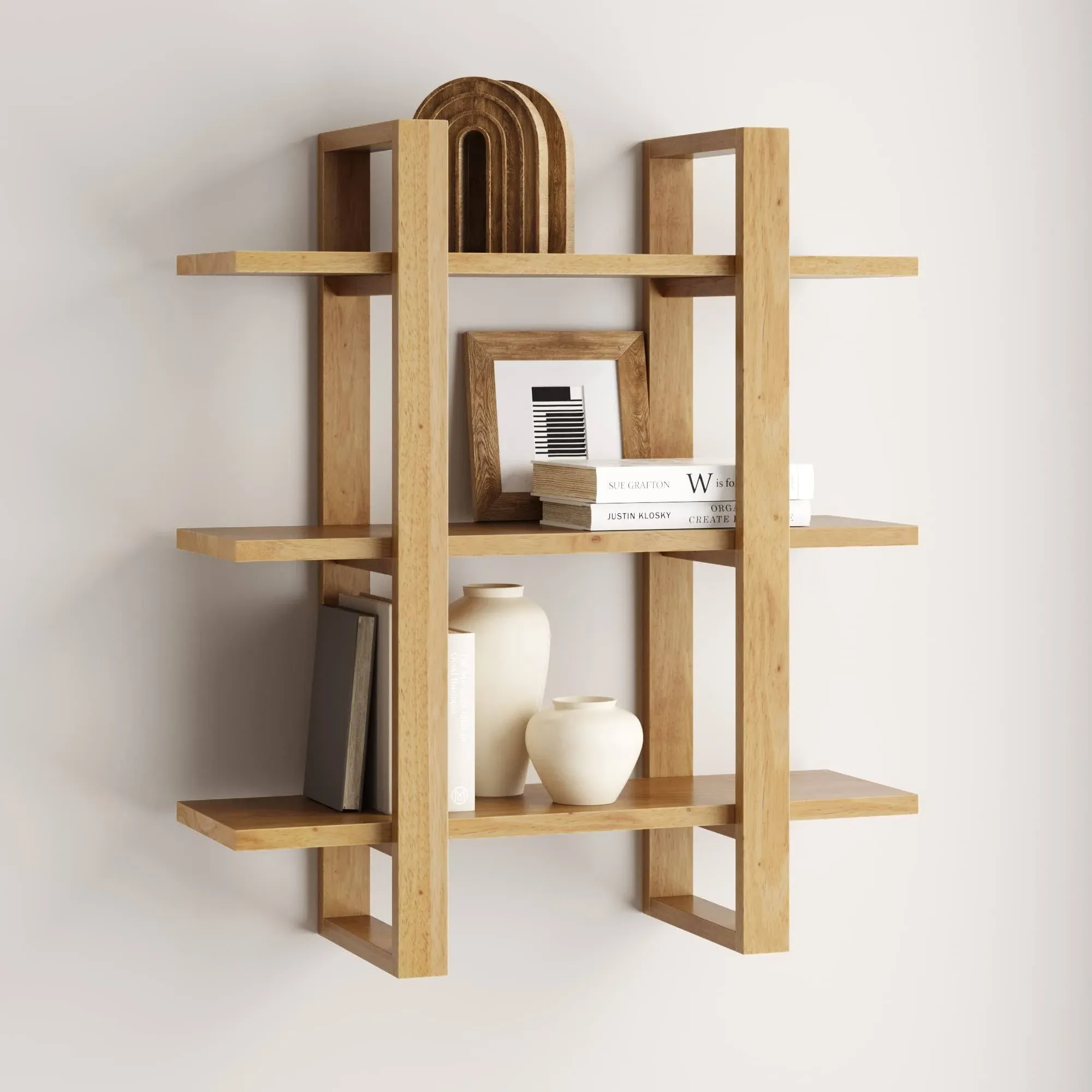 Nathan James Benji Floating Wall Book Shelves