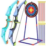 Bow and Arrow for Kids with LED- Archery Bow Set with arrows, Target, and Quiver