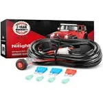 Nilight - NI-WA 02A LED Light Bar Wiring Harness Kit 12V 10ft 